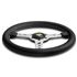 Steering Wheel - Prototipo Silver Spoke/Black Leather 320mm - RX2463 - MOMO - 1